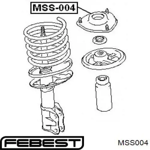 Опора амортизатора переднього MSS004 Febest