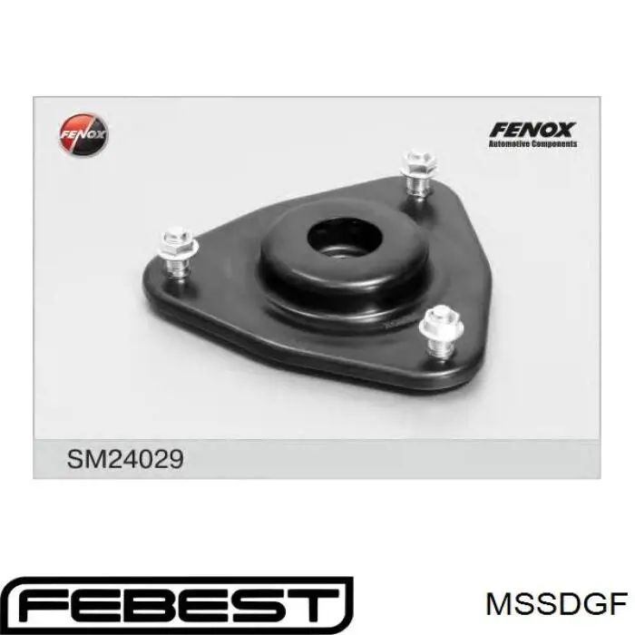 Подушка амортизатора переднього Febest MSSDGF