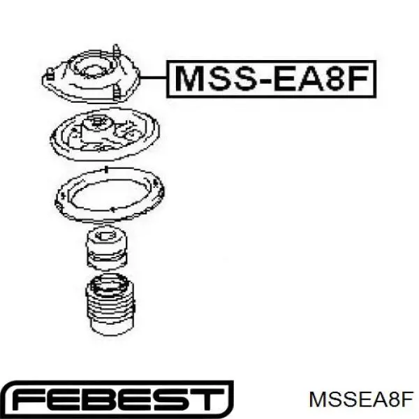 MSSEA8F Febest опора амортизатора переднього