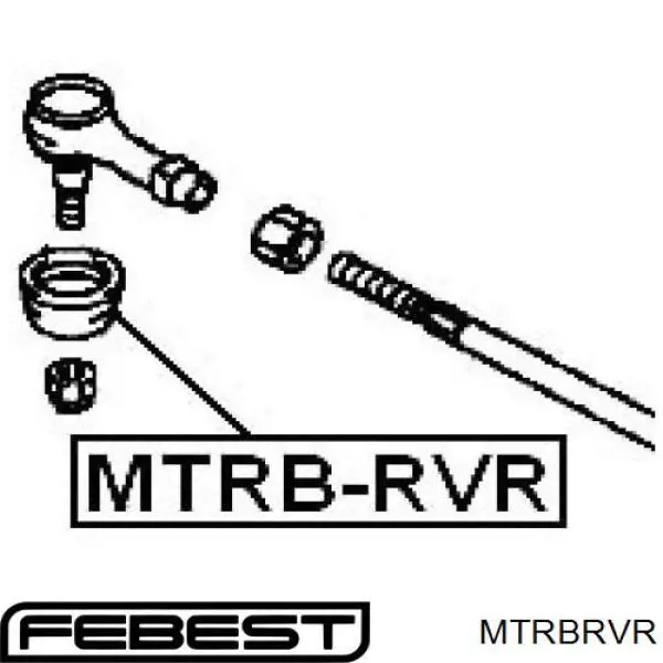 Пильник рульового накінечника Mitsubishi Lancer 3 (C1V, C3V) (Міцубісі Лансер)
