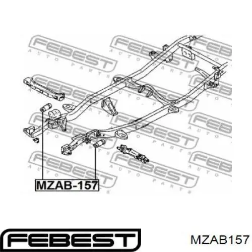 Купити MZAB157 Febest Сайлентблок передньої підвіски
