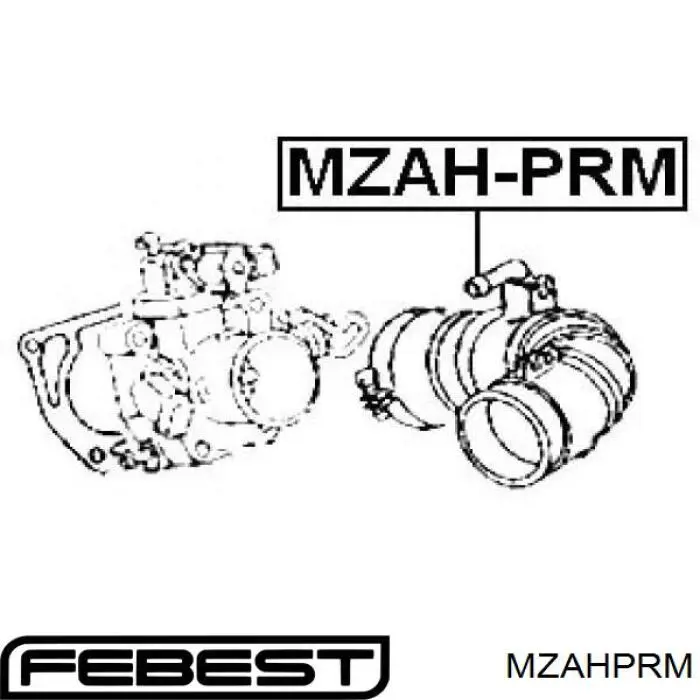 Патрубок витратоміра повітря Mazda Protege (4 DOOR) (Мазда Protege)