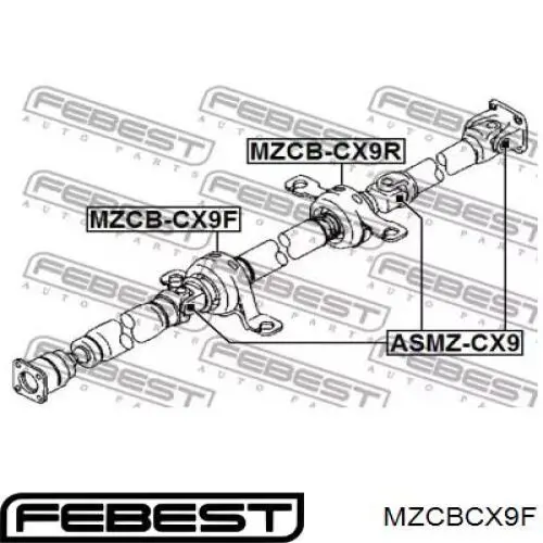 Купити MZCBCX9F Febest Підвісний підшипник карданного валу