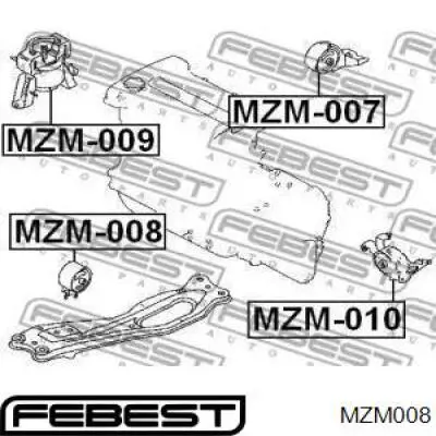MZM008 Febest Подушка передньої опори двигуна