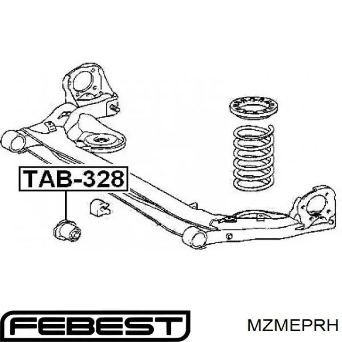Права опора двигуна Febest MZMEPRH