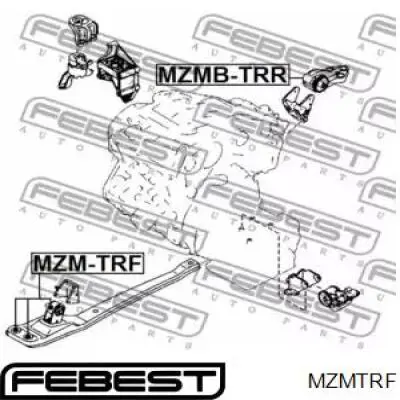 MZMTRF Febest подушка (опора двигуна, передня)