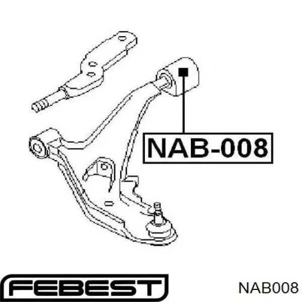 Купити NAB008 Febest Сайлентблок передньої підвіски