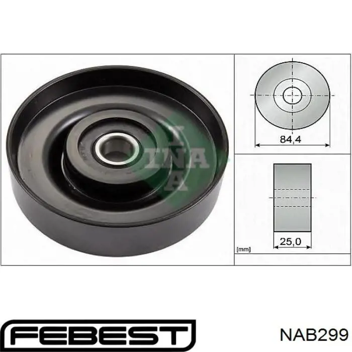 Сайлентблок передній балки/підрамника NAB299 Febest