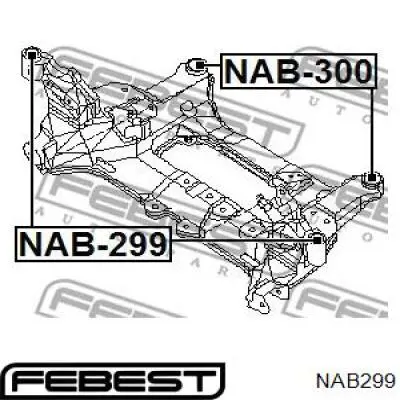 Сайлентблок переднього підрамника Febest NAB299