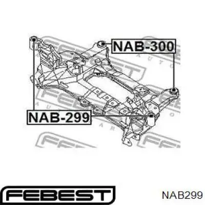 NAB299 Febest сайлентблок передній балки/підрамника