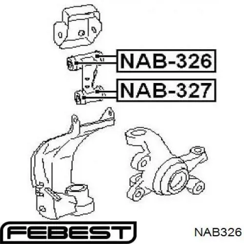 Купити NAB326 Febest Сайлентблок переднього верхнього важеля