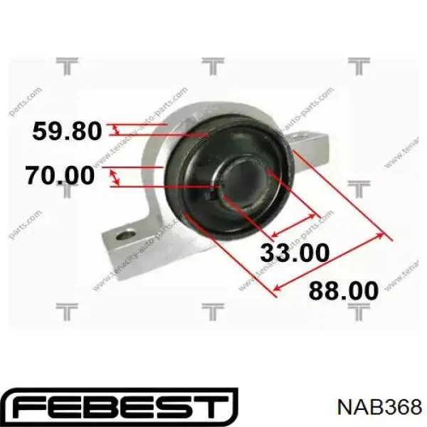 FFD3081 Caster Сайлентблок переднього нижнього важеля