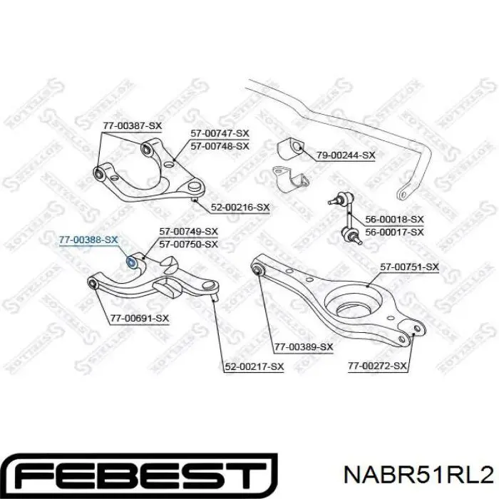 Сайлентблок заднього нижнього важеля Caster RRD8441 ціна, від 9.05 USD