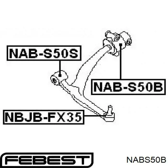 С/блок нижнього важеля Kautek INBS005