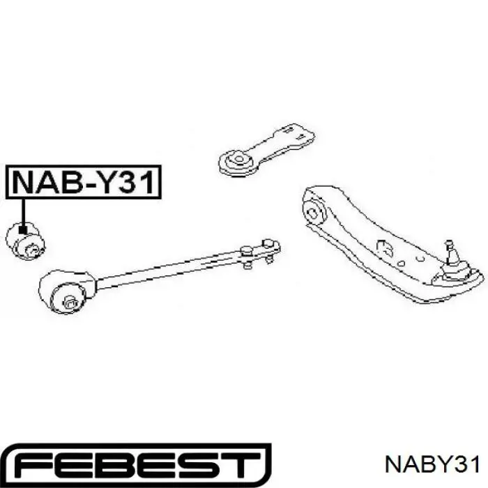 Сайлентблок нижнього важеля передньої підвіски Febest NABY31 ціна, від 3.98 USD
