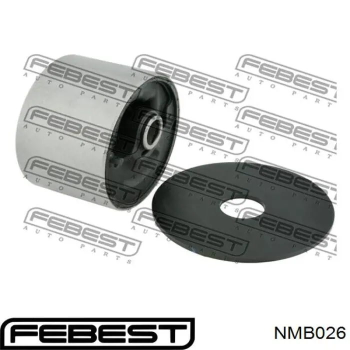 Купити NMB026 Febest Подушка (опора) двигуна передня (сайлентблок)