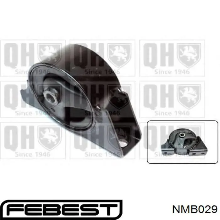 Задня втулка двигуна Febest NMB029