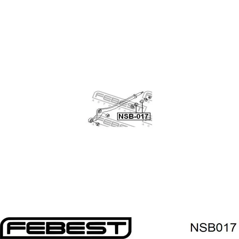 NSB017 Febest сайлентблок переднього нижнього важеля