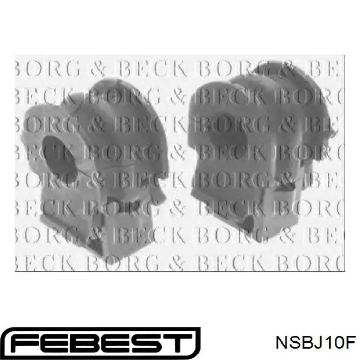 NSBJ10F Febest Втулка стабілізатора переднього
