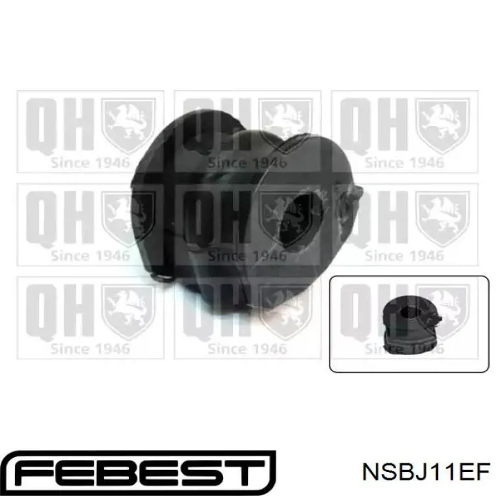 Втулка переднього стабілізатора NSBJ11EF Febest