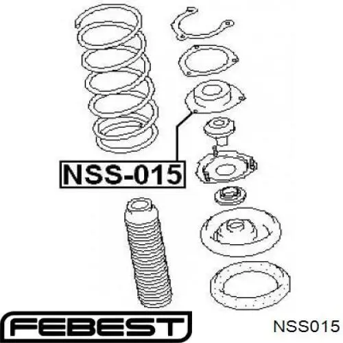 Опора стійки амортизатора переднього Febest NSS015 ціна, від 12.06 USD