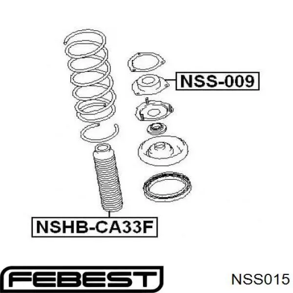 Купити NSS015 Febest Опора амортизатора переднього