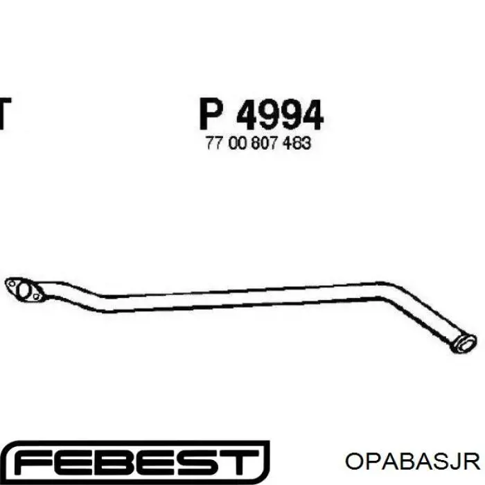 Сайлентблок задньої балки OPABASJR Febest
