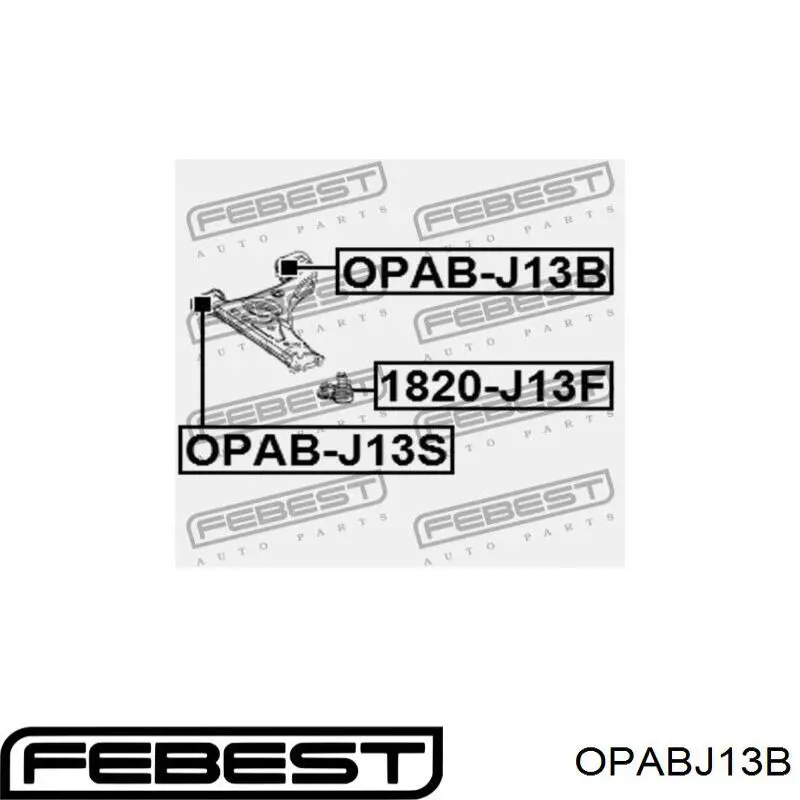 Сайлентблок переднього важеля OPABJ13B Febest