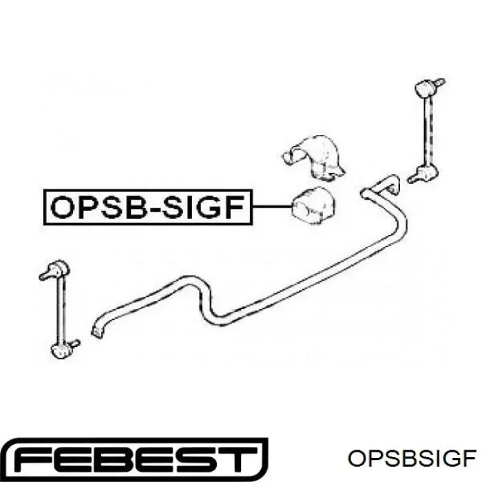OPSBSIGF Febest втулка стабілізатора переднього