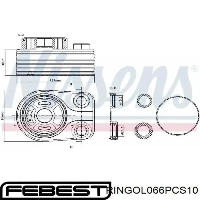 Прокладка радіатора масляного Q-fix Q3001205 ціна, від 2.82 USD