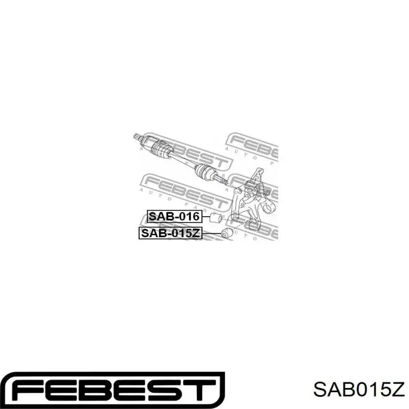 Купити SAB015Z Febest Сайлентблок цапфи задньої