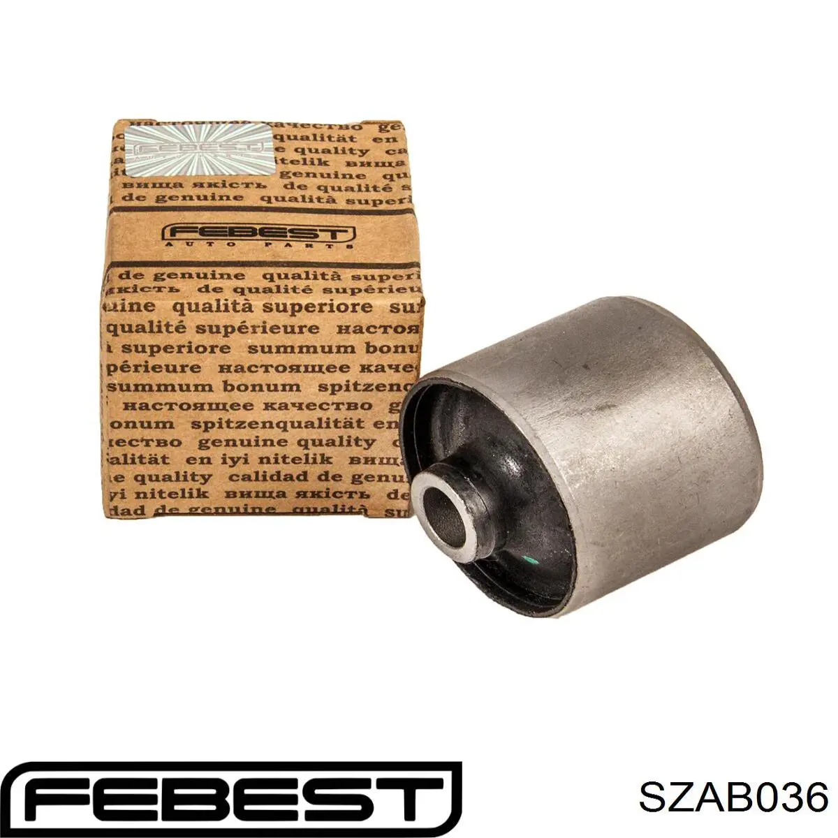 Сайлентблок заднього поздовжнього важеля, задній Febest SZAB036