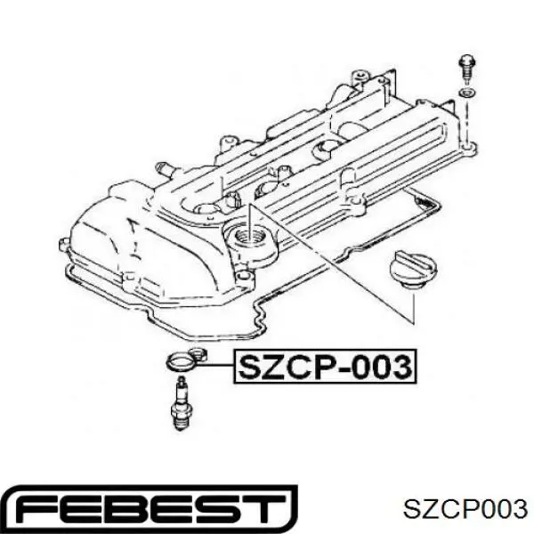 Кільце ущільнювальне свічкового колодязя Suzuki Swift 3 (RS) (Сузукі Свіфт)