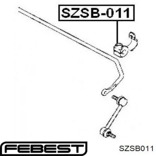 SZSB011 Febest втулка стабілізатора заднього