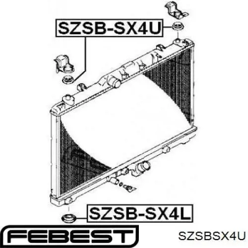 Подушка кріплення радіатора верхня Suzuki Swift 3 (RS) (Сузукі Свіфт)