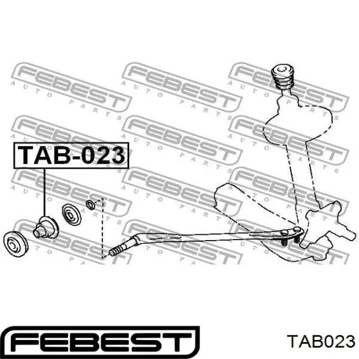 Сайлентблок торсиону T23GX810 RBI