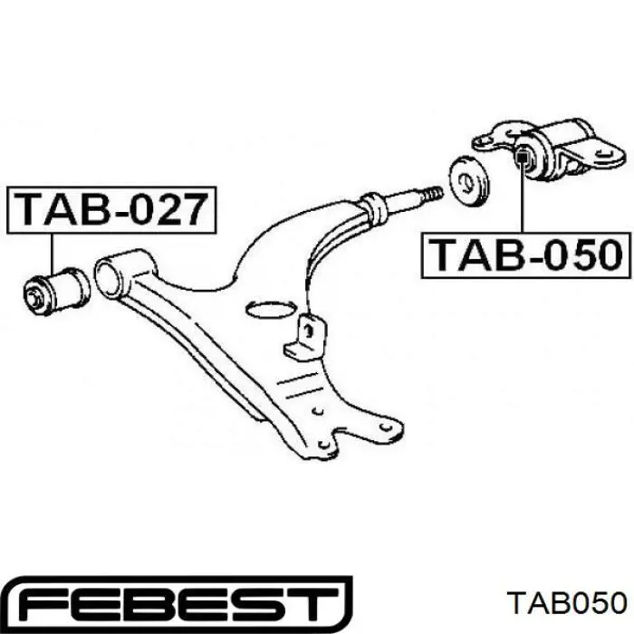 Сайлентблок переднього нижнього важеля TAB050 Febest