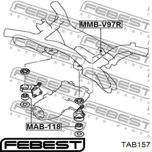 Сайлентблок задньої тяги Stellox 7700435SX
