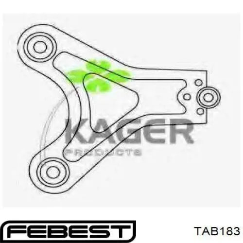 Сайлентблок переднього верхнього важеля Febest TAB183 ціна, від 8.62 USD