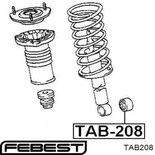 TAB208 Febest сайлентблок амортизатора переднього
