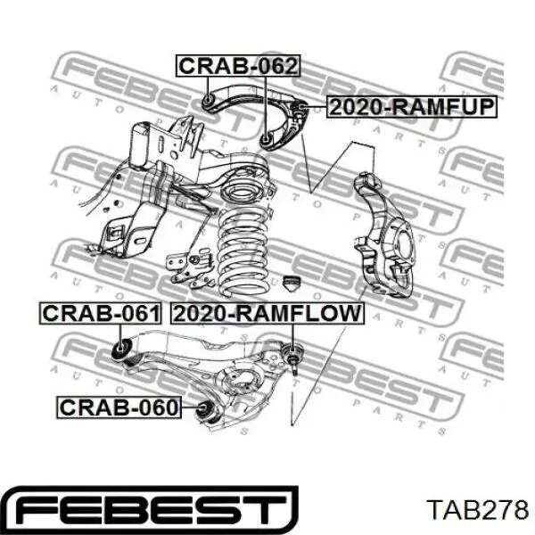 Сайлентблок заднього нижнього важеля Tenacity AAMTO1190 ціна, від 6.73 USD