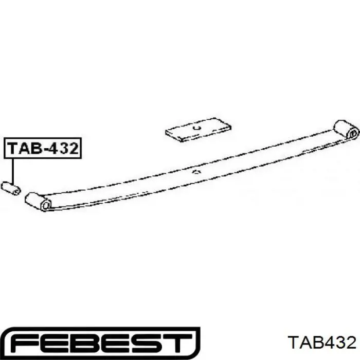 Сайлентблок ресори передньої TAB432 FEBEST