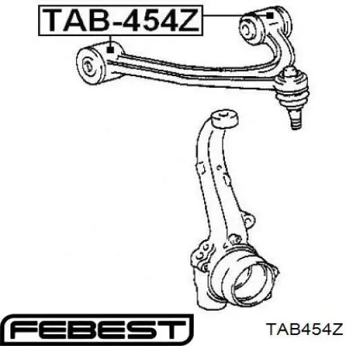 Сайлентблок переднього верхнього важеля FEBEST TAB454Z
