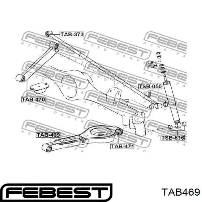 Сайлентблок заднього нижнього важеля MRB11027 MarkBest