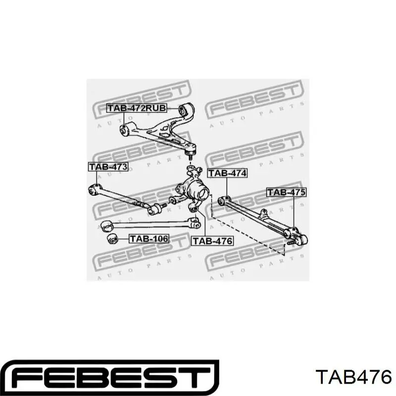 Сайлентблок цапфи задньої 4872514070 Toyota