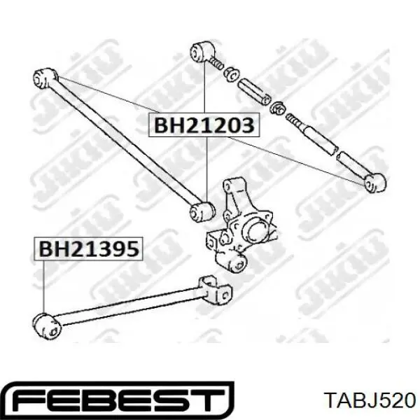Купити RFD5311 Caster Сайлентблок цапфи задньої