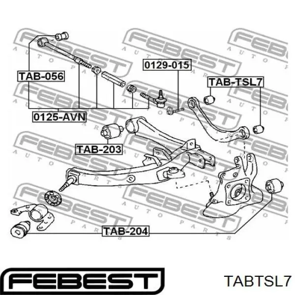 Сайлентблок заднього верхнього важеля Hart 483533