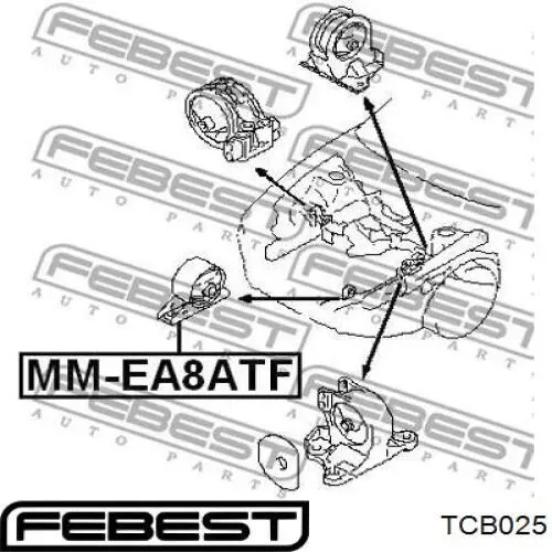 Підвісний підшипник карданного валу Febest TCB025 ціна, від 28.84 USD