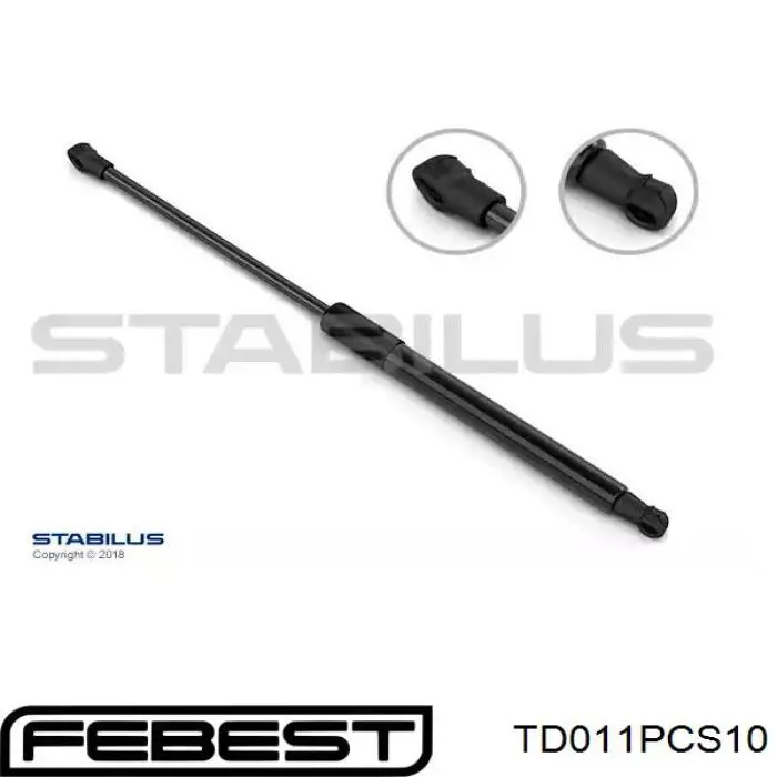 Купити TD011PCS10 Febest Буфер/відбійник капота