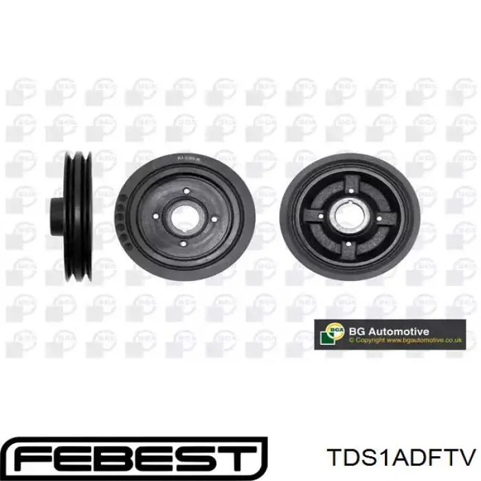 TDS1ADFTV Febest Демпфер колінвалу